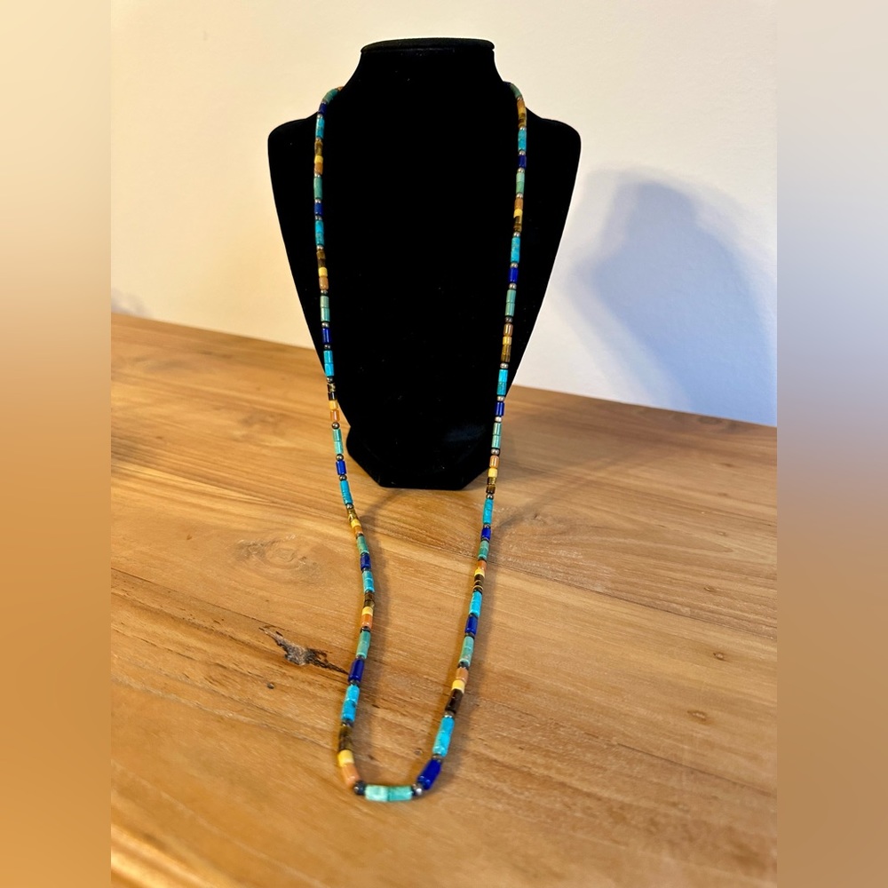Long multicolor necklace